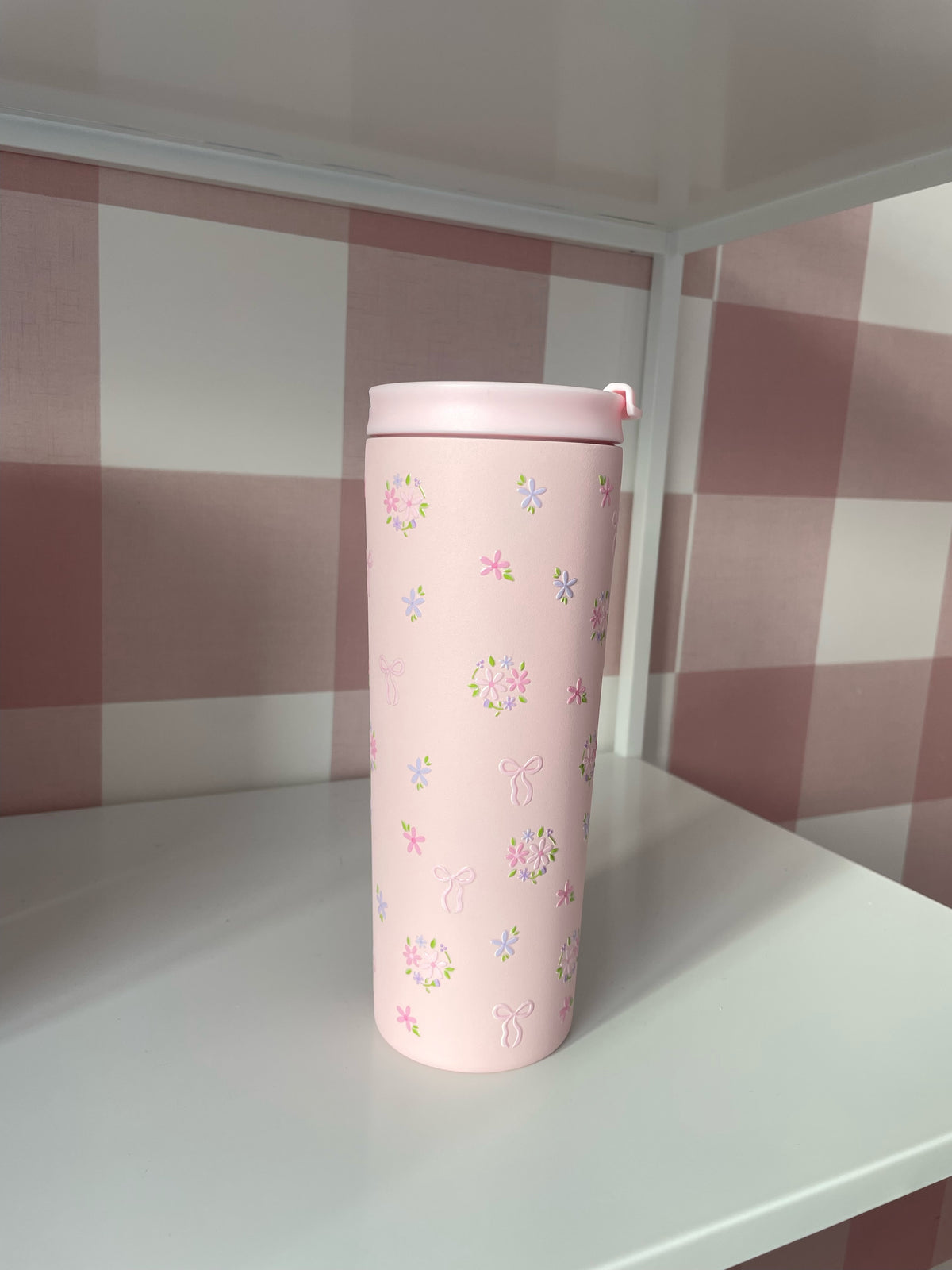 Bouteille isotherme 24 oz | Rose | Doux printemps