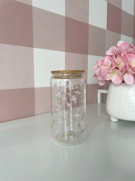 Verre 16 oz | Brindilles de lavande