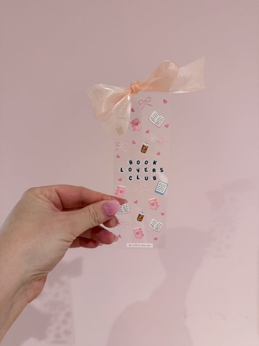 Signet en acrylique avec boucle | Book lovers club
