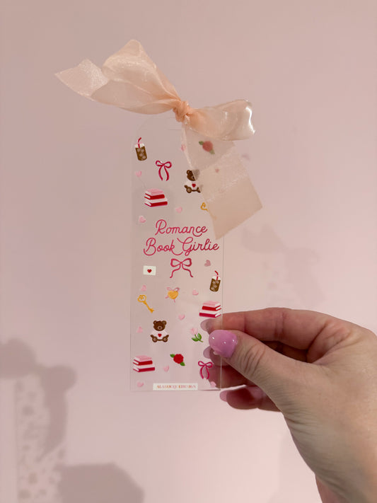 Signet en acrylique avec boucle | Romance book girlie
