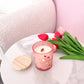 Petite bougie de soya | Fraise et champagne