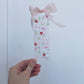 Signet en acrylique avec boucle | Fraises et fleurs