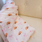 Couverture en flanelle | Croissants et boucles
