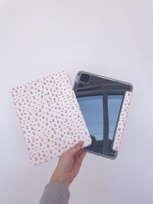 Étui à iPad | Air ou Pro 11'' et 13'' | Fleurs mélange de roses