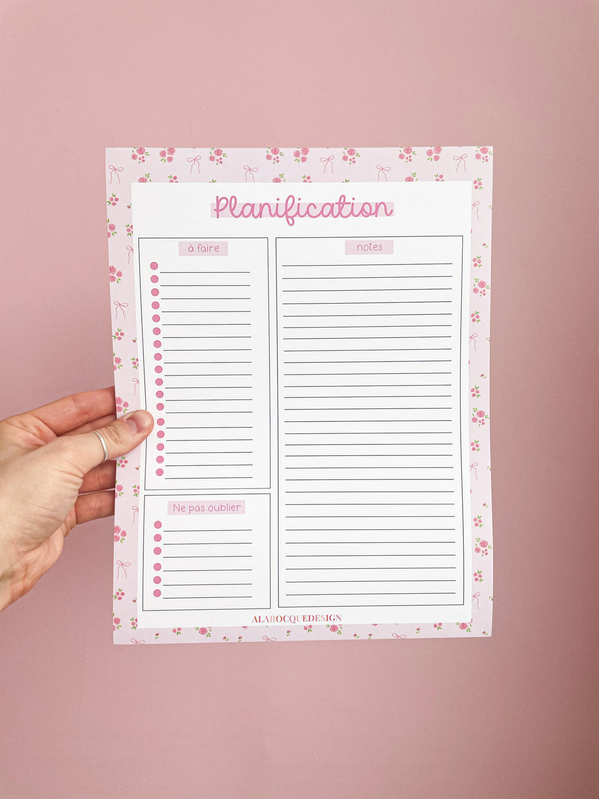 Planificateur | Bouquets de roses