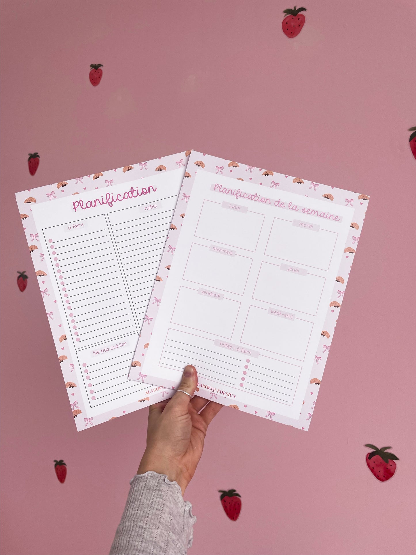 Planificateur | Croissants et boucles
