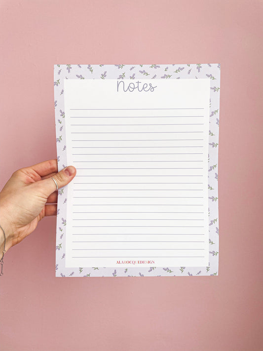 Pad de notes | Brindilles de lavande