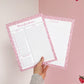 Planificateur | Minis fleurs roses et brunes