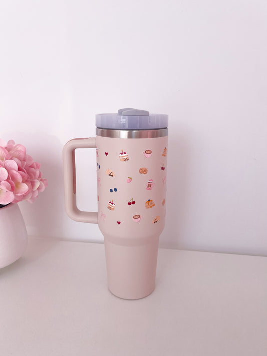 Bouteille à poignée 40 oz | Beige | Brunch