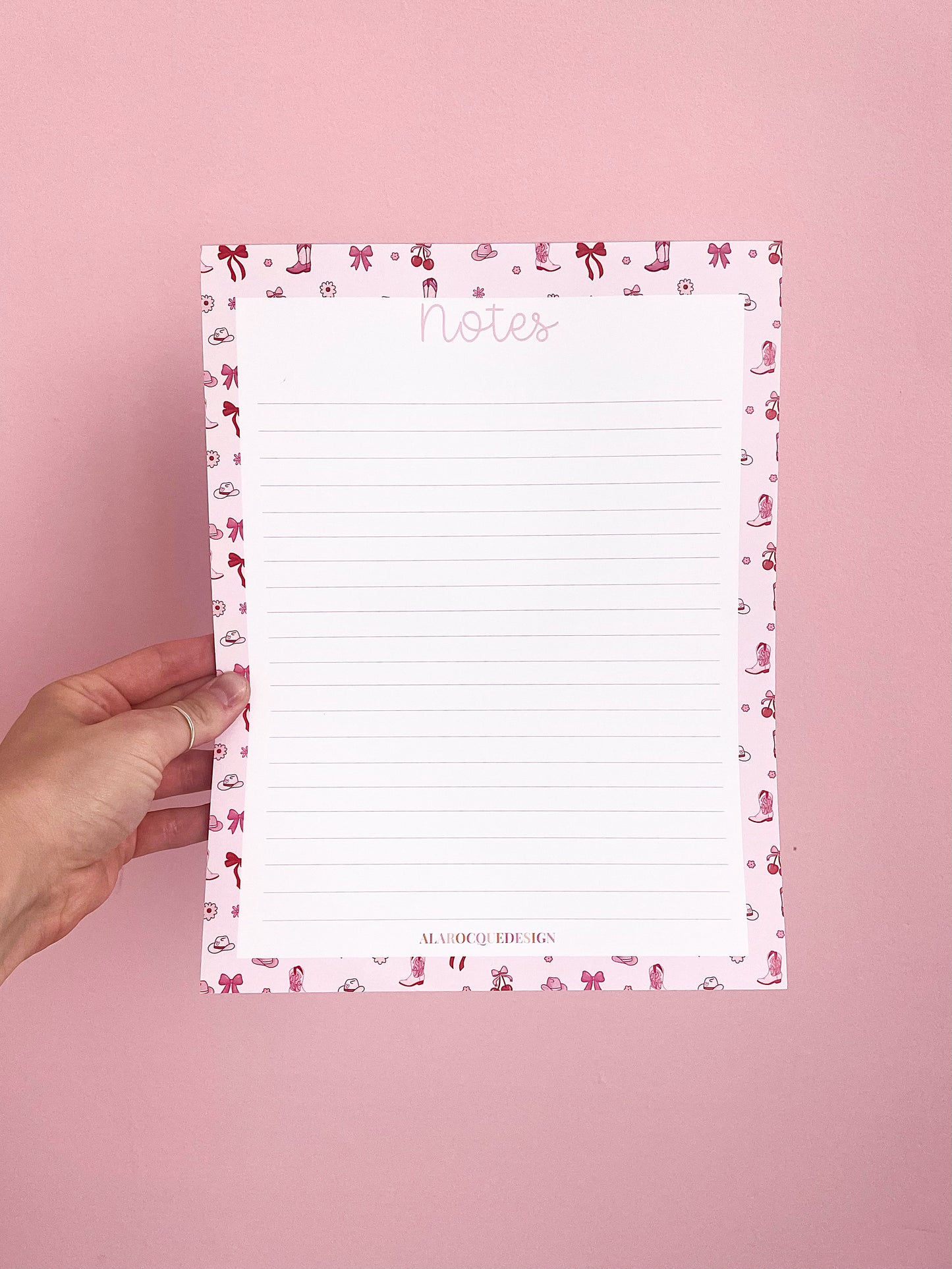 Pad de notes | Cowgirl et cerises