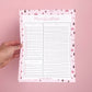 Planificateur | Livres, cafés et roses