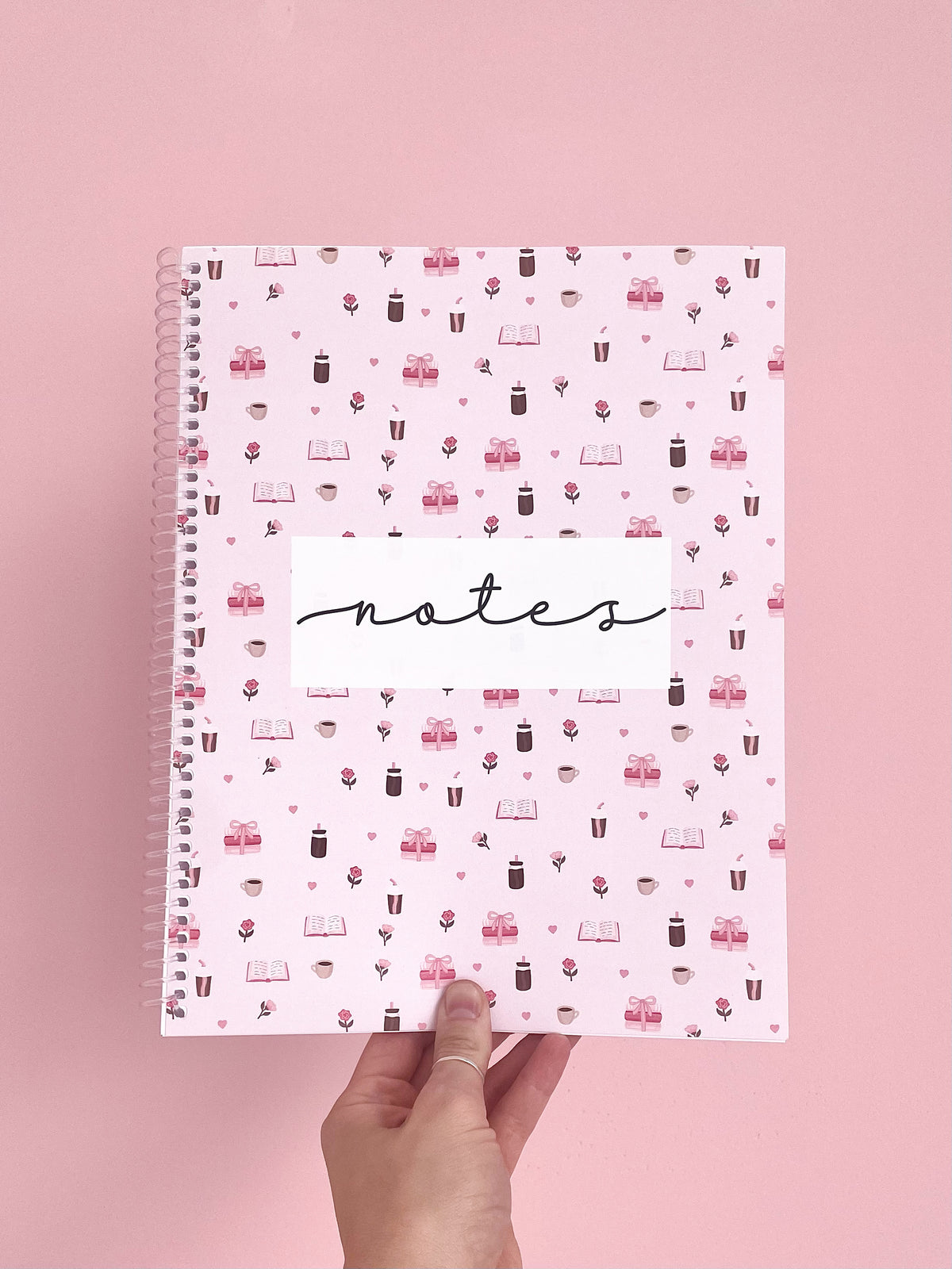 Cahier de notes | Livres, cafés et roses