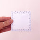 Bloc-notes autocollantes | Fleurs bleues vintages