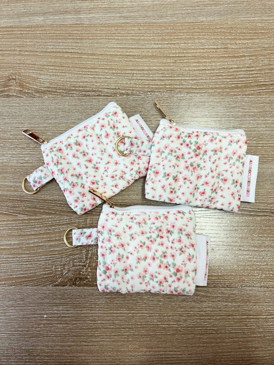 Porte-monnaie | Fleurs roses