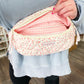 Sac banane | Fleurs roses