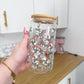 Verre 16 oz | Bouquets de fleurs blanches