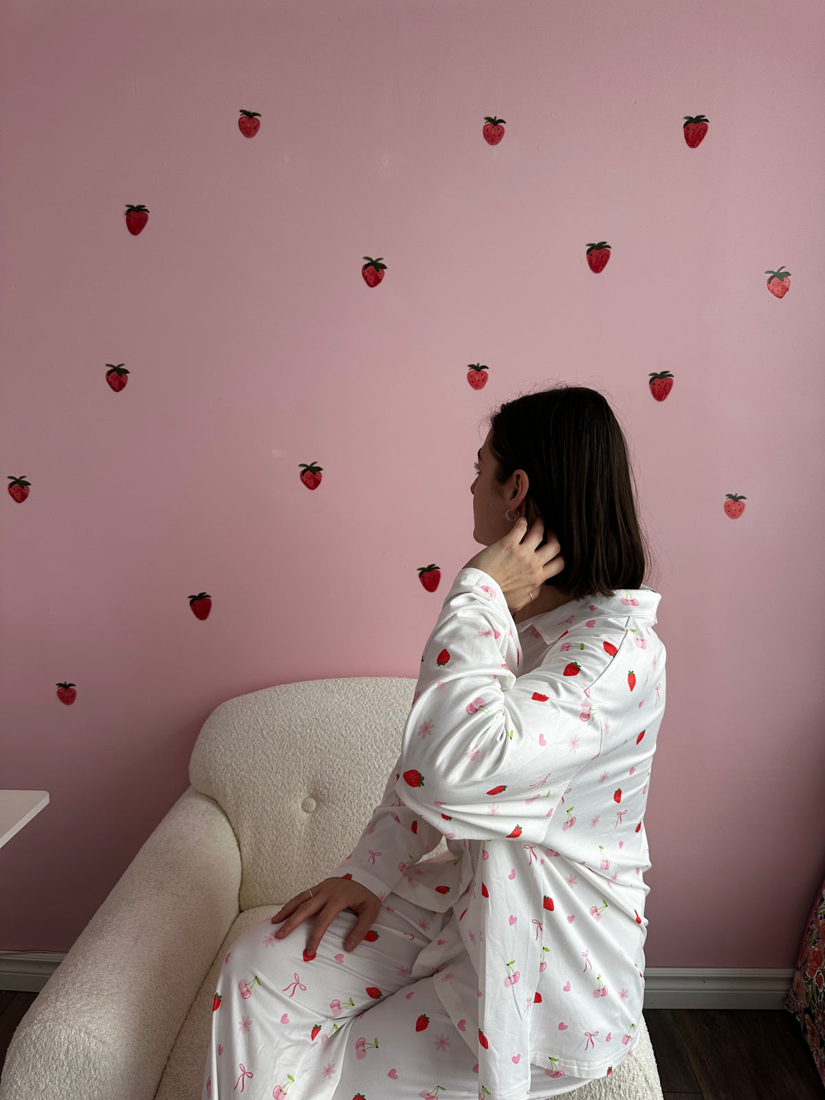 Pyjama | Fraises et boucles