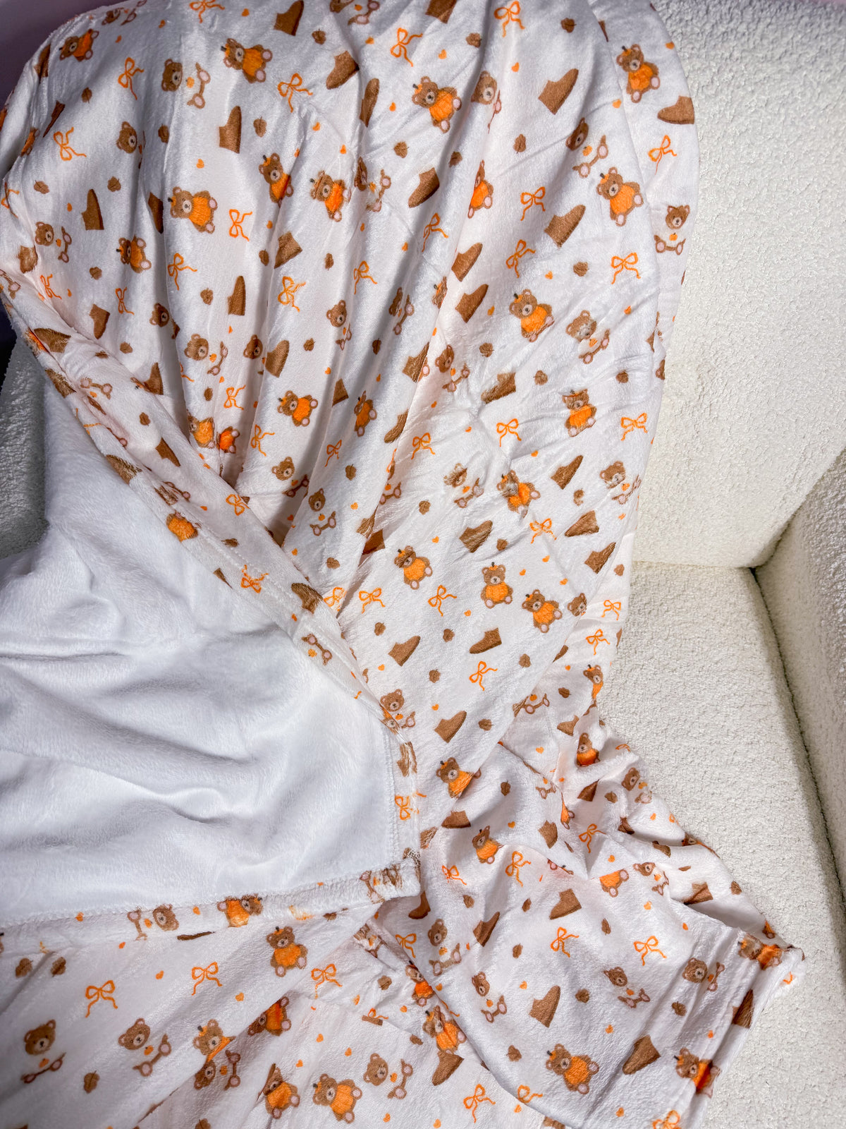 Couverture en flanelle | Ourson d'automne
