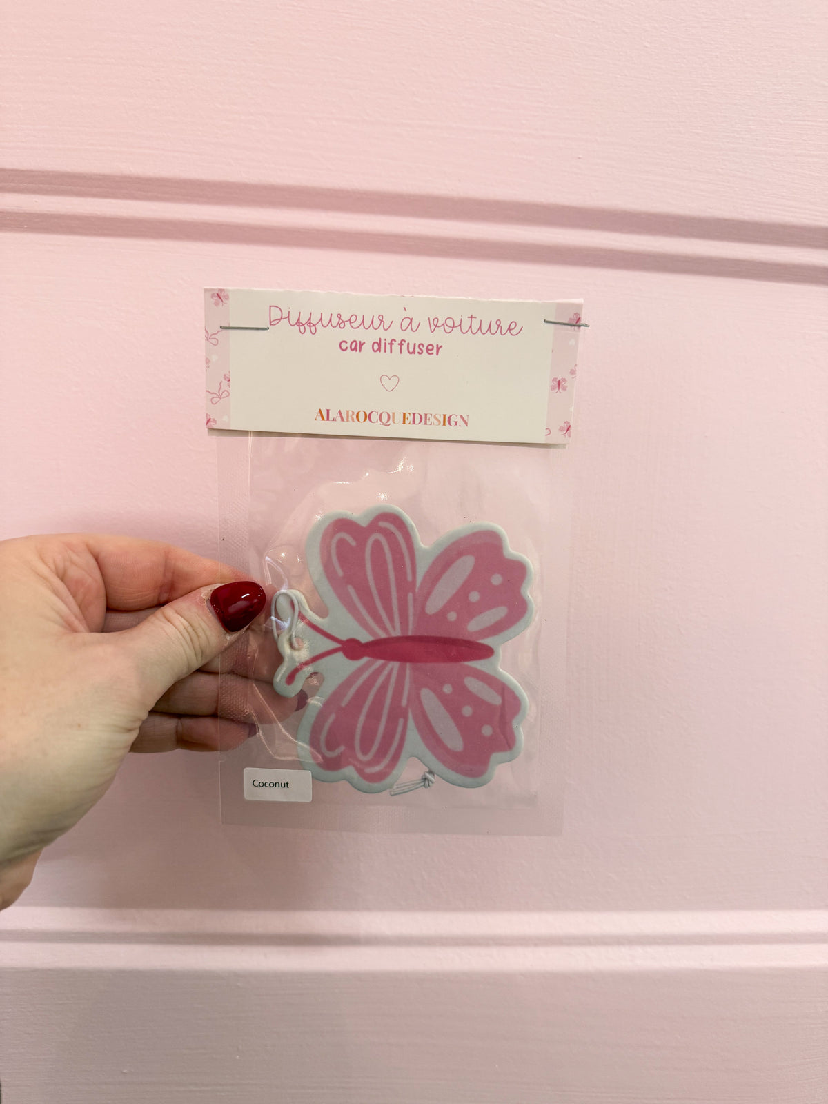 Diffuseur pour voiture | Carton parfumé | Papillon