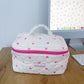 Trousse avec poignée | Corduroy | Cœurs roses