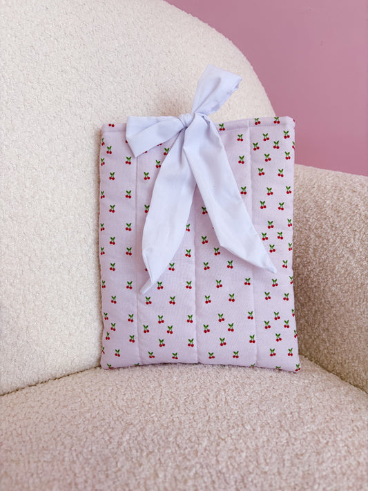 Pochette à livre ou liseuse | Cerises