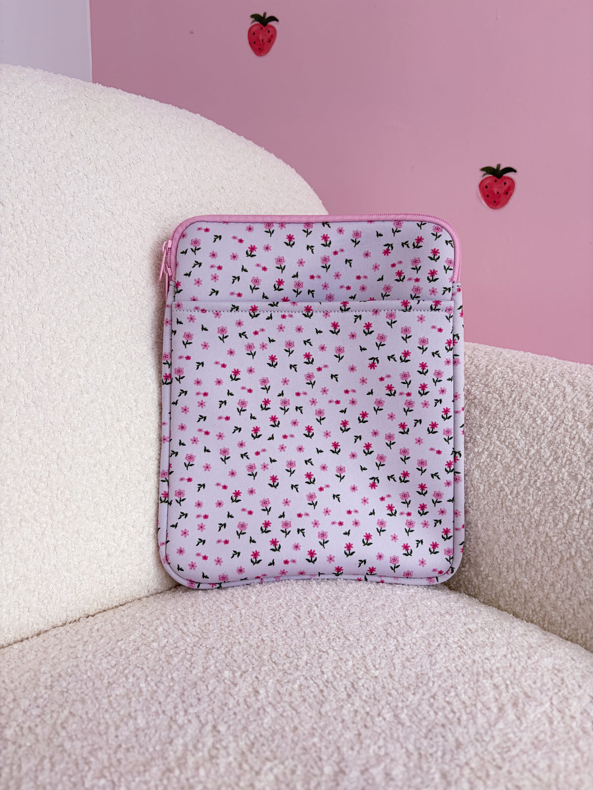 Pochette à tablette | 11 à 15'' | Fleurs mélange de roses