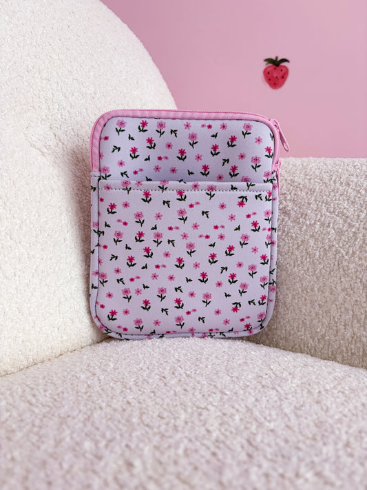 Pochette à liseuse | Fleurs mélange de roses