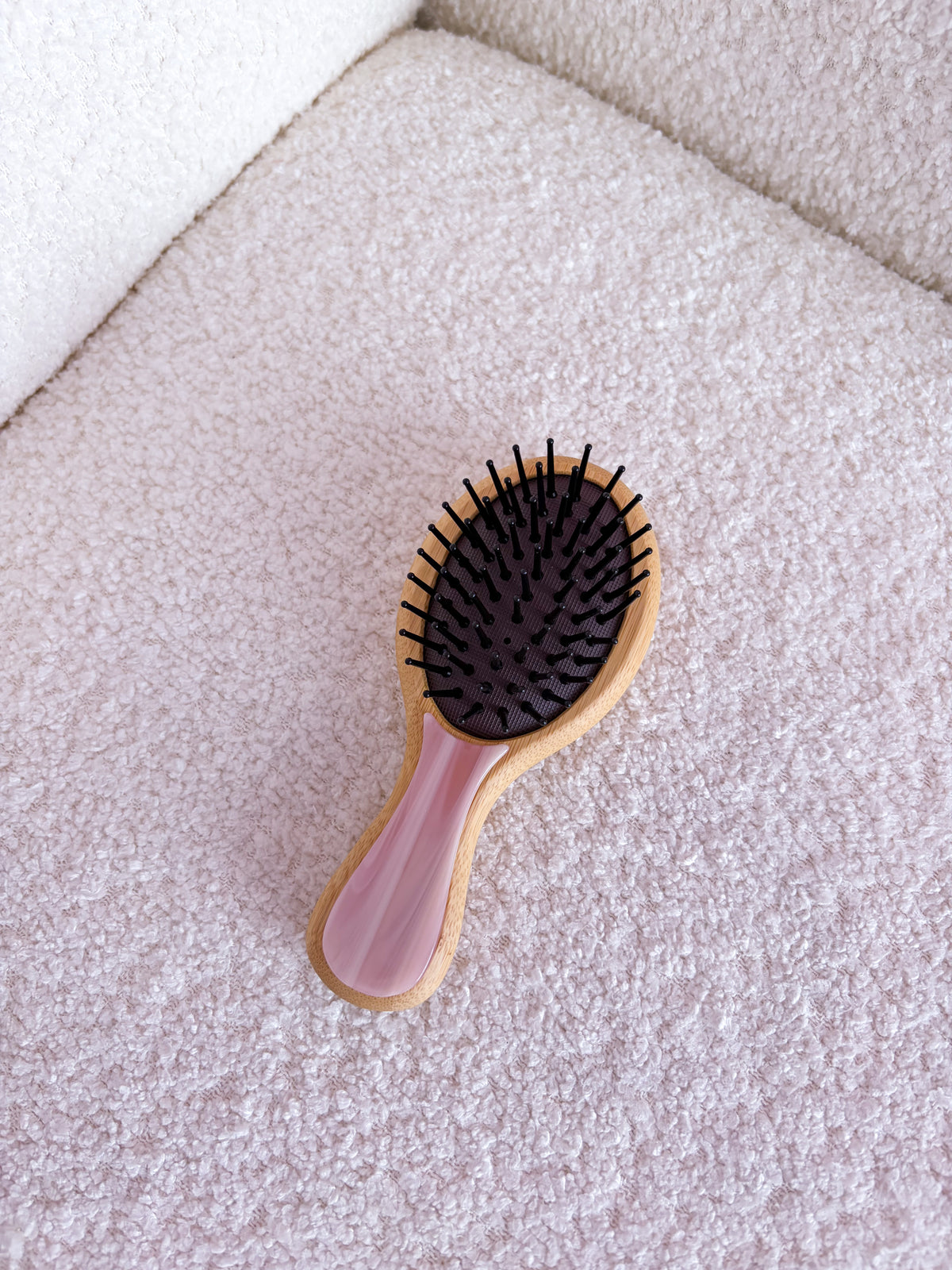 Petite brosse à cheveux | Rose et fleurs
