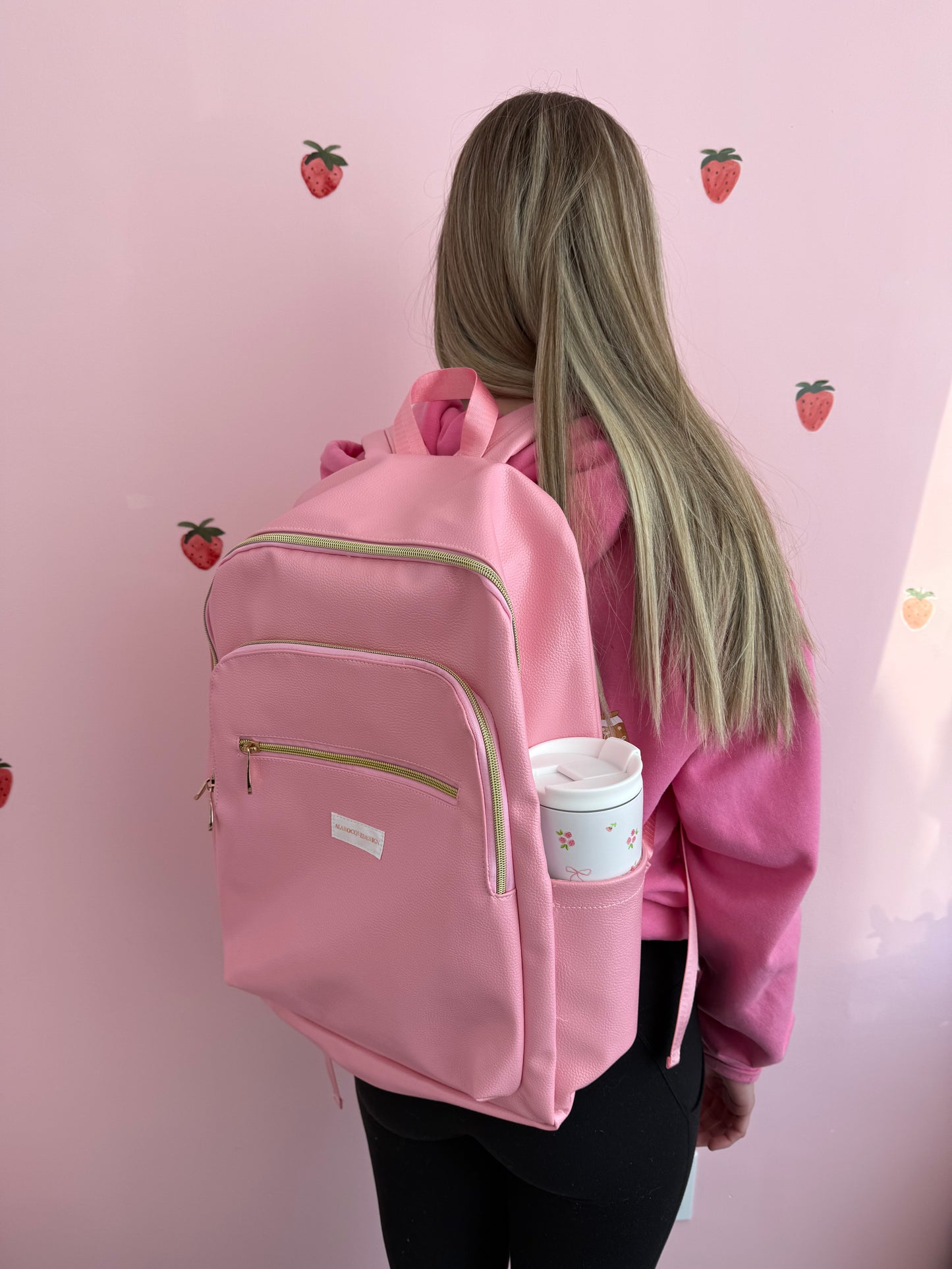 Sac à dos | Rose | Cuir Vegan