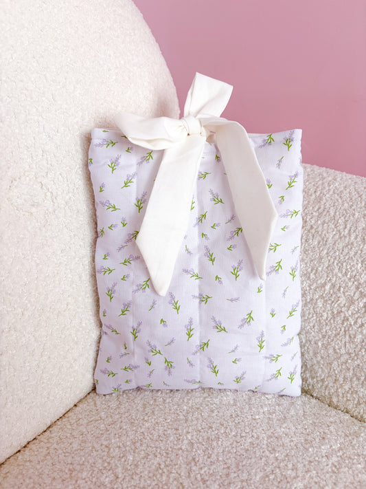 Pochette à livre ou liseuse | Brindilles de lavande