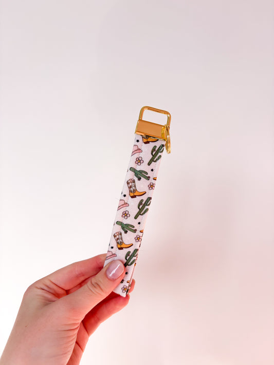 Porte-clés | Bracelet | Cowgirl et cactus