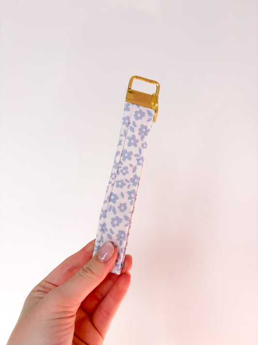 Porte-clés | Bracelet | Fleurs bleues