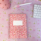 Mini cahier de notes | Fleurs orangés