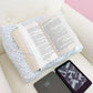 Coussin de lecture | Fleurs bleues