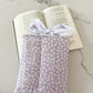 Pochette à livre ou liseuse | Mauve et marguerites