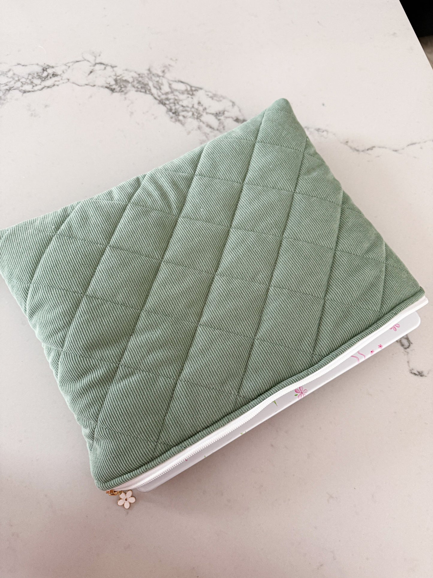 Étui à ordinateur | 13 à 15'' | Corduroy | Sauge