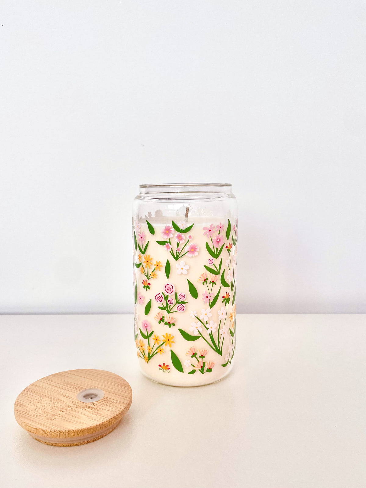 Chandelle | Verre 16 oz | Rose et abricot