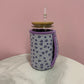 Manchon pour verre 16 oz |  Bouquets de fleurs mauves