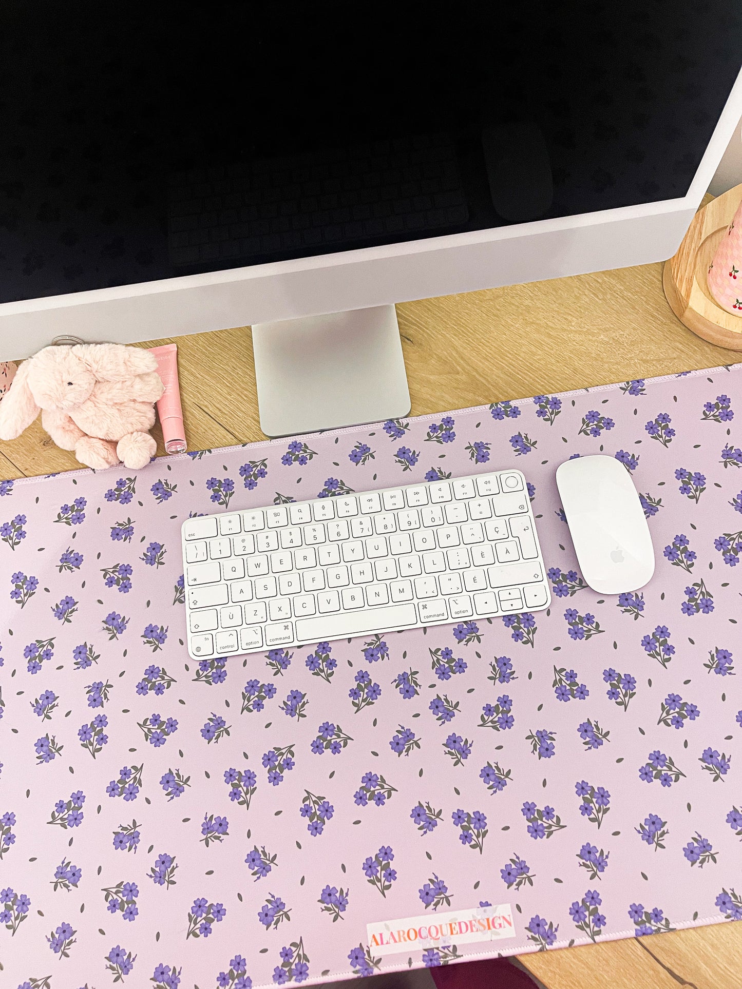 Tapis de bureau | Bouquets de fleurs mauves