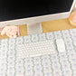 Tapis de bureau | Boucles bleues et tiges