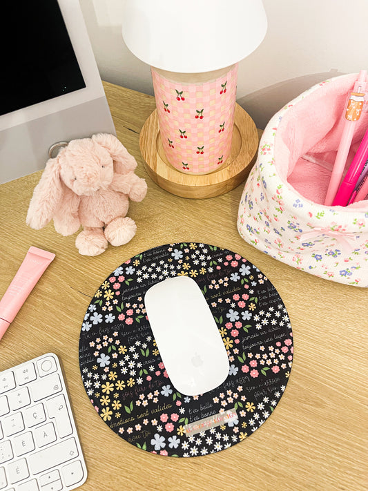 Tapis de souris | Affirmations positives florales