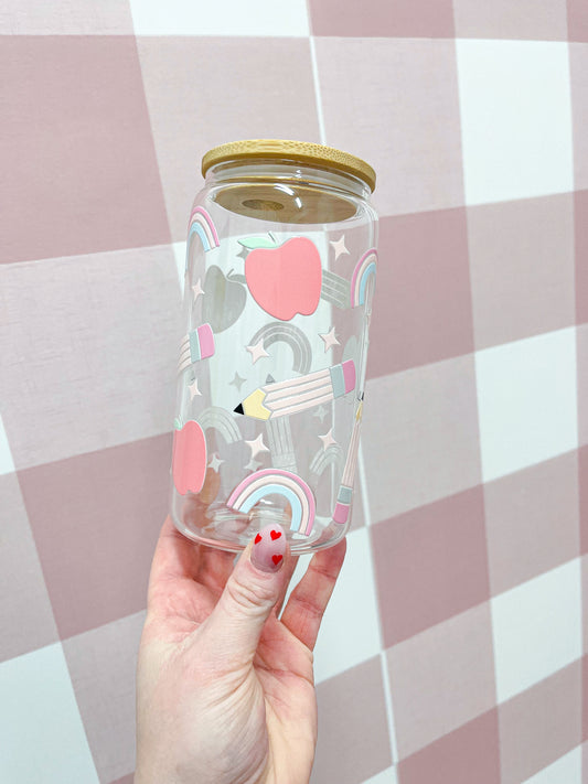 Dernière chance | Verre 16 oz | Écolier pastel