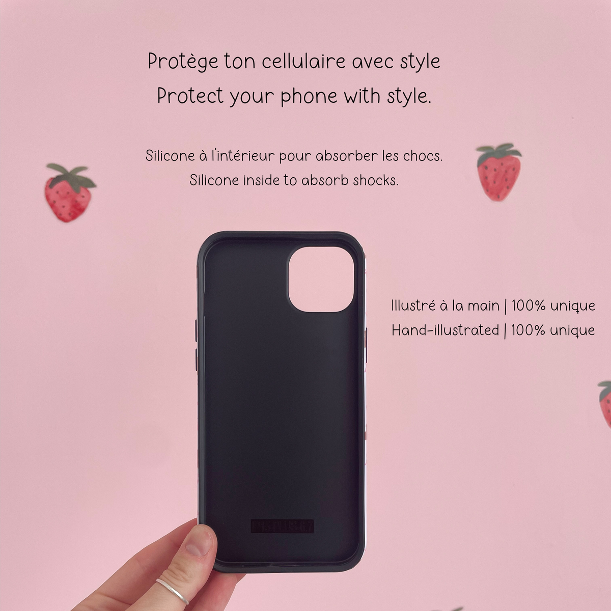Étui à iPhone | Oursons, boucles et fleurs