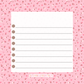 Bloc-notes autocollantes | Minis fleurs roses et brunes