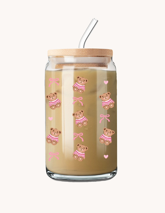 Verre 16 oz | Oursons et chandails