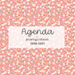Agenda planificateur | Daté | 2026-2027 | Orangé et fleurs