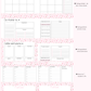 PRÉCOMMANDE - Agenda planificateur | Non-daté | Sauge et fleurs fuchsia