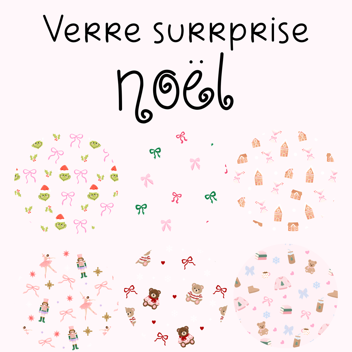Verre surprise noël 16 oz